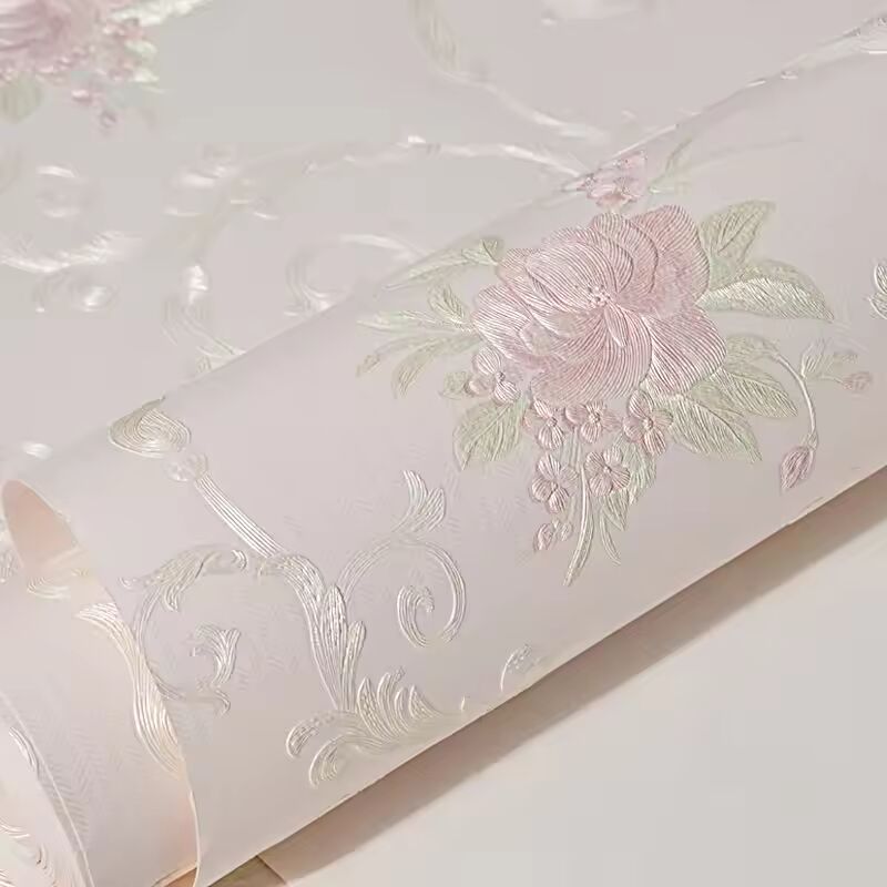 Floral Wallpaper Self-adhesive Warm Girl Bedroom 3d Thickening Wall Decoration Stickers Living Room Restaurant Sofa Background
