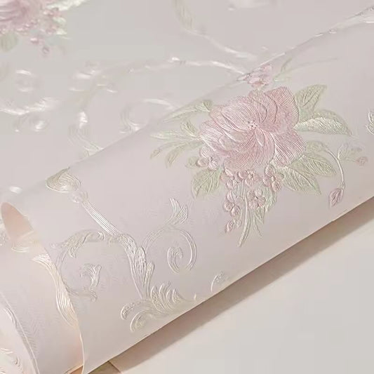 Floral Wallpaper Self-adhesive Warm Girl Bedroom 3d Thickening Wall Decoration Stickers Living Room Restaurant Sofa Background