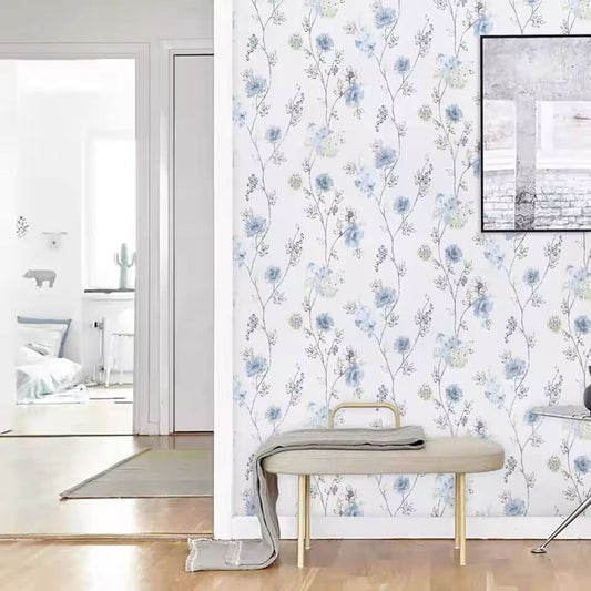 Decor Floral Paper Peel And Stick Flowers Leaves PVC Self Adhesive Wallpaper Removable For Kids Room Wall Papers Home Decor