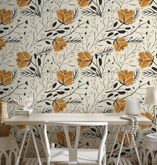 Floral Boho Wallpaper
